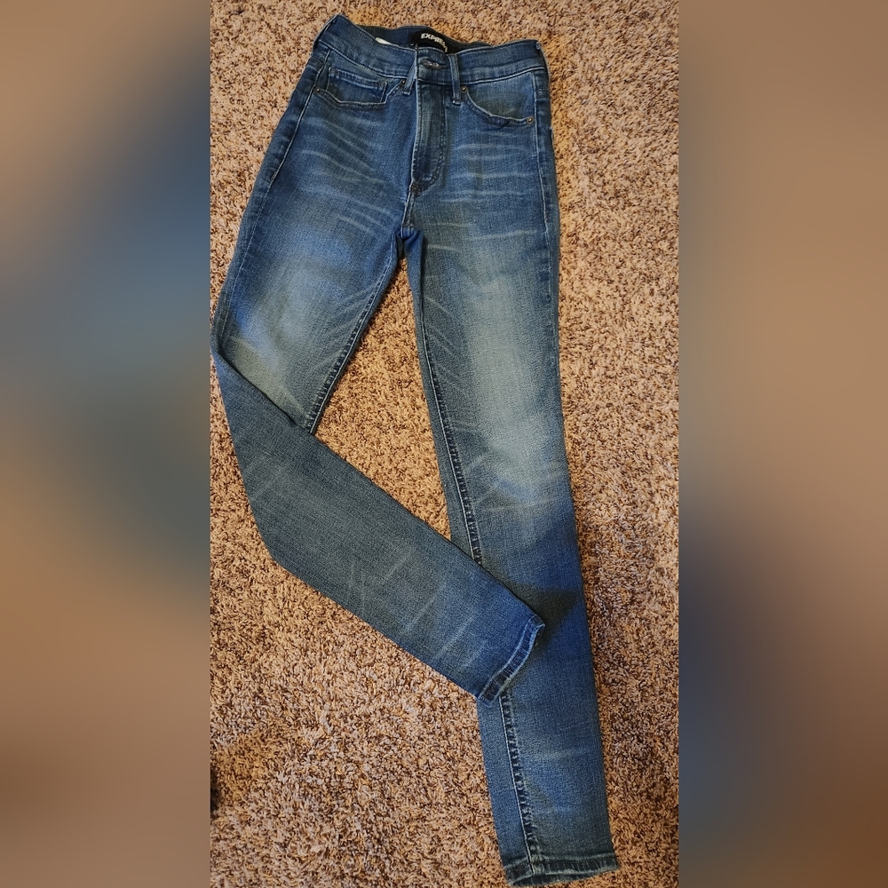 3/$25! Express women's Jean leggings size 00
